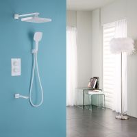 Товар: Душевая система Abber Weiss Insel AF8050W с термостатом Белая - фото 2 Душевая система Abber Weiss Insel AF8050W с термостатом Белая — фото 2, Встраиваемые душевые комплекты