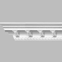 Карниз Decomaster 95308А 2400x130x140 мм — фото 1, Карнизы