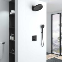 Душевая система Vincea Inspire VSFW-421I3MB Черная матовая — фото 2, Встраиваемые душевые комплекты