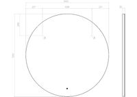 Зеркало Vigo Otti Classic 110 z.OTT.110.Classic с подсветкой с сенсорным выключателем — фото 6, Зеркала в ванную комнату