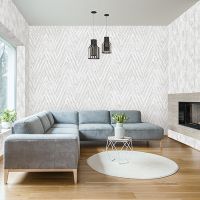 Обои Andrea Rossi Barbana 54282-3 Винил на флизелине (1,06*10,05) Серый, Геометрия — фото 2, Обои для стен