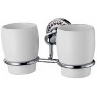 Стакан для зубных щеток Fixsen Bogema FX-78507 Хром Белый — фото 1, Стаканы для зубных щеток