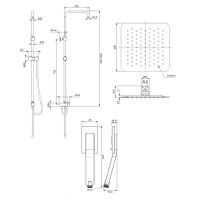 Товар: Душевая система Omnires Toronto SYSTORONTOCR Хром - фото 2 Душевая система Omnires Toronto SYSTORONTOCR Хром — фото 2, Душевое оборудование. Душевая программа