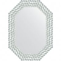 Зеркало Evoform Polygon 76х56 BY 7301 в багетной раме - Перламутровые дюны 89 мм — фото 1, Мебель для ванной