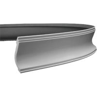 Карниз гибкий Европласт 1.50.170 2000x80x113 мм — фото 1, Карнизы