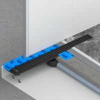 Душевой лоток Timo Drain System 70 DS230107/03 с Черной матовой решеткой — фото 4, Душевые лотки