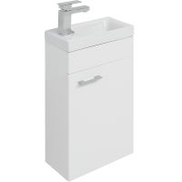 Тумба с раковиной Aquanet Нота 40 R 254037 подвесная Белая — фото 3, Тумбы с раковиной