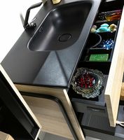 Тумба под раковину Boheme Armadi Art Vallessi 100 837-100-L подвесная Light Oak — фото 12, Мебель для ванной