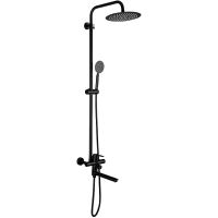 Душевая система Frap H801 F24801-6 Черная матовая — фото 1, Душевые стойки