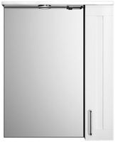 Зеркало со шкафом Iddis Sena 60 с подсветкой Белый Светлое дерево — фото 1, Зеркальные шкафы в ванную