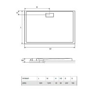 Акриловый поддон для душа Excellent Zero 120х90 BREX.1203.120.090.WHN Белый — фото 5, Душевые поддоны