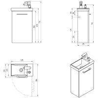 Товар: Тумба с раковиной Cersanit Lara 40 64179 подвесная Белая - фото 8 Тумба с раковиной Cersanit Lara 40 64179 подвесная Белая — фото 8, Мебель для ванной