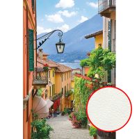 Фреска Ortograf Городской пейзаж 4203 Фактура флок FLK Флизелин (1,8*2,7) Бежевый/Зеленый/Голубой, Город/Пейзаж — фото 1, Фрески