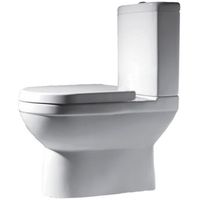 Унитаз компакт Bravat CX01014UW-P-RUS без бачка, с сиденьем Микролифт — фото 1, Напольные унитазы