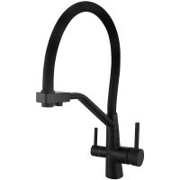 Смеситель для кухни Viko V-5842 Черный матовый — фото 1, Смесители для кухни