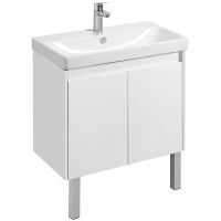 Тумба под раковину Aquaton Сканди Doors 80 1A282901SD010 Белая — фото 1, Тумбы под раковину