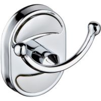 Двойной крючок Ростовская Мануфактура Сантехники A5021 Хром — фото 1, Крючки для полотенец