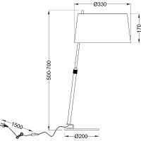 Настольная лампа Maytoni Modern Bergamo MOD613TL-01W Бежевая Белая Хром — фото 6, Настольные лампы