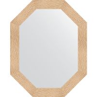 Зеркало Evoform Octagon 76x96 BY 7180 в багетной раме - Золотые дюны 90 мм — фото 1, Мебель для ванной
