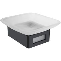 Мыльница Boheme Q 10943-CR-B Черная Хром — фото 1, Мыльницы