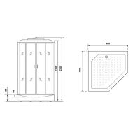 Товар: Душевая кабина Niagara Premium 90x90 NG-6901-01GD Black с гидромассажем - фото 21 Душевая кабина Niagara Premium 90x90 NG-6901-01GD Black с гидромассажем — фото 21, Душевые кабины