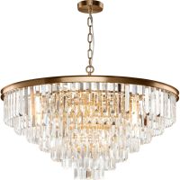 Люстра Maytoni Neoclassic Revero MOD085PL-16BS Прозрачная Латунь — фото 1, Люстры