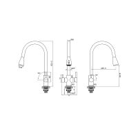 Смеситель для кухни Paulmark Lange La214212-401 Антрацит — фото 13, Смесители для кухни