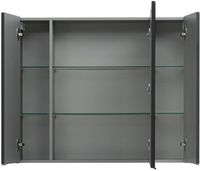 Зеркальный шкаф Aquanet Алвита 100 240113 Серый антрацит — фото 2, Зеркальные шкафы в ванную