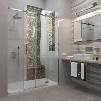 Душевая дверь Veconi Vianno VN-74 130 VN74-130-01-C4 профиль Хром стекло прозрачное — фото 2, Душевые двери в нишу