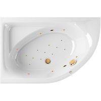 Акриловая ванна Excellent Aquarella 150x100 L WAEX.ARL15.RELAX.GL с гидромассажем — фото 1, Ванны