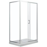 Душевая дверь Aquanet SD-1000A 100 273604 профиль Хром стекло прозрачное — фото 2, Раздвижные душевые двери