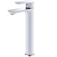 Смеситель для раковины Abber Weiss Insel Белый-хром арт-AF8011W — фото 1, Смесители для раковины