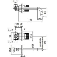 Смеситель для раковины Paffoni Jo Черный матовый арт-JO006NO70 — фото 3, Смесители для раковины
