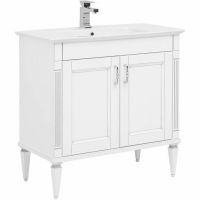 Тумба с раковиной Aquanet Селена 70 273435 Белая Серебро — фото 1, Тумбы с раковиной