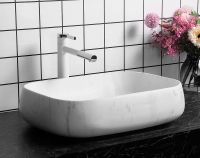 Раковина-чаша Ceruttispa 57 CR0086 MMW1 СТ9546 Белый матовый мрамор — фото 6, Раковины накладные