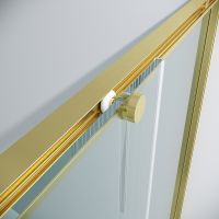 Душевой уголок Grossman Galaxy 110х70 300.K33.01.1170.32.00 профиль Золото сатин стекло прозрачное — фото 6, Прямоугольные душевые уголки