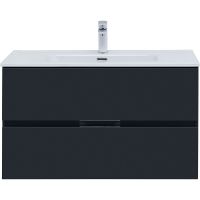 Товар: Тумба под раковину Aquanet Алвита New 90 303919 подвесная Антрацит - фото 6 Тумба под раковину Aquanet Алвита New 90 303919 подвесная Антрацит — фото 6, Тумбы под раковину