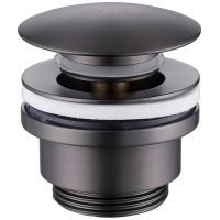 Донный клапан Abber AF0011NG click-clack Никель — фото 1, Донные клапаны