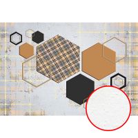 Фреска Ortograf Forma 32662 Фактура бархат FX Флизелин (4*2,7) Сиреневый/Разноцветный, Геометрия/Абстракция — фото 1, Фрески