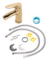 Смеситель для раковины Orange Alfi M18-021gd Золото — фото 4, Смесители для раковины