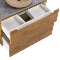 Тумба под раковину BelBagno Etna-H60 80 ETNA-H60-800-2C-SO-RN-P подвесная Rovere Nature — фото 9, Тумбы под раковину