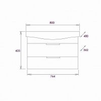 Товар: Тумба под раковину Onika Девис 80.13 108048 подвесная Бетон чикаго - фото 7 Тумба под раковину Onika Девис 80.13 108048 подвесная Бетон чикаго — фото 7, Мебель для ванной