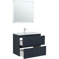 Тумба под раковину Aquanet Джейн 80 335429 подвесная Маренго — фото 6, Тумбы под раковину