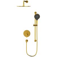 Душевая система Whitecross Y brushed gold YSET05TOPGLB Брашированное золото — фото 2, Душевое оборудование. Душевая программа