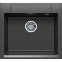 Кухонная мойка Polygran Argo-560 №16 575806 Черная — фото 1, Кухонные мойки