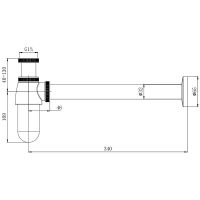 Товар: Сифон для раковины Aquatek AQ6011MB Черный матовый - фото 2 Сифон для раковины Aquatek AQ6011MB Черный матовый — фото 2, Сифоны для раковины