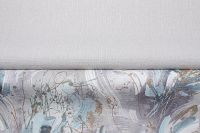 Обои Accento Flamenco 283368 Винил на флизелине (1,06*10,05) Сиреневый/Бирюзовый/Золото, Абстракция/Цветы — фото 4, Обои для стен