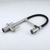 Смеситель для кухни Gappo G4399-75 Сатин Черный — фото 2, Смесители для кухни