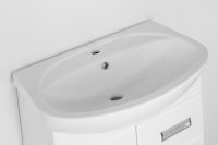 Тумба под раковину Style Line Ирис 65 Белый глянец — фото 3, Мебель для ванной