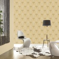 Обои Andrea Rossi Barbana 54284-3 Винил на флизелине (1,06*10,05) Бежевый, Круги — фото 2, Обои для стен